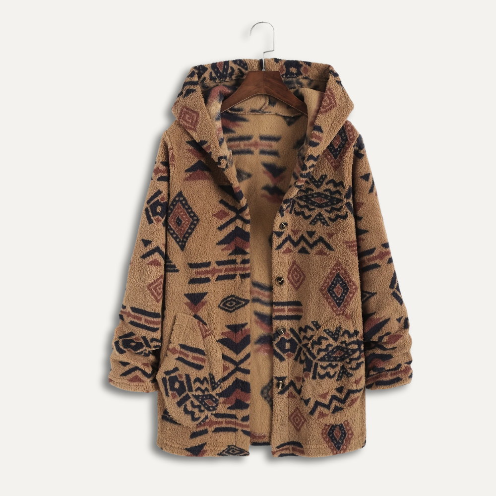 Giacca Etnica con Cappuccio